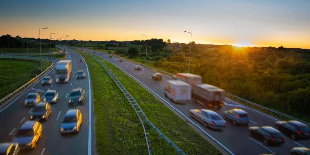 image of road with cars